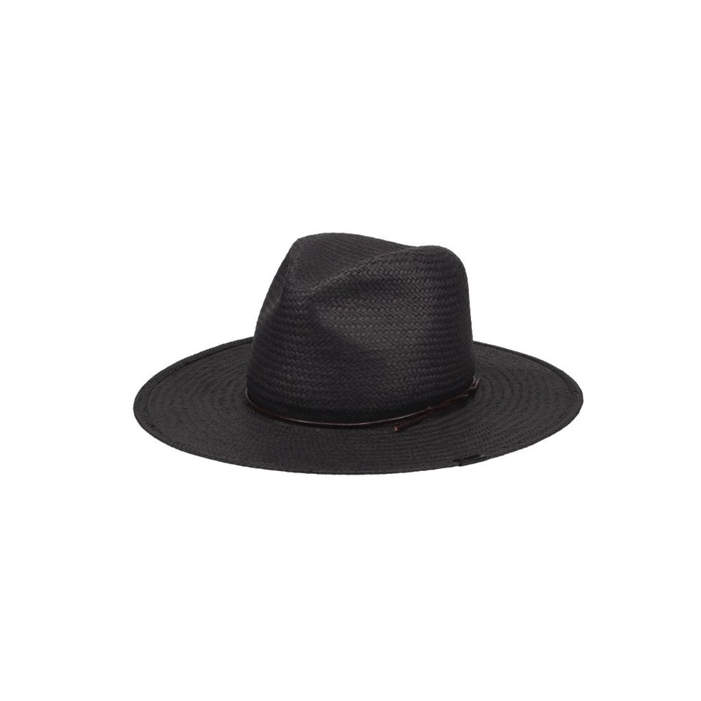 Kin the Label Black Straw Hat (Packable) - Picture 3 of 5
